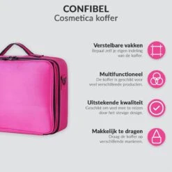 Cosmetica Koffer - Make-up Koffer Met Verstelbare Vakken - Visagie En Nagelstyliste Beauty Koffer - 35x25x11CM - Roze 20 Cosmetica Koffer - Make-up Koffer Met Verstelbare Vakken - Visagie En Nagelstyliste Beauty Koffer - 35x25x11CM - Roze -Cosmetica Winkel 1200x1200 3161