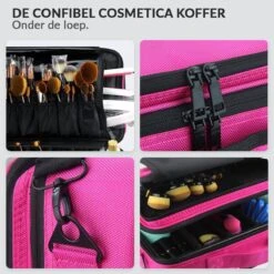 Cosmetica Koffer - Make-up Koffer Met Verstelbare Vakken - Visagie En Nagelstyliste Beauty Koffer - 35x25x11CM - Roze 22 Cosmetica Koffer - Make-up Koffer Met Verstelbare Vakken - Visagie En Nagelstyliste Beauty Koffer - 35x25x11CM - Roze -Cosmetica Winkel 1200x1200 3163