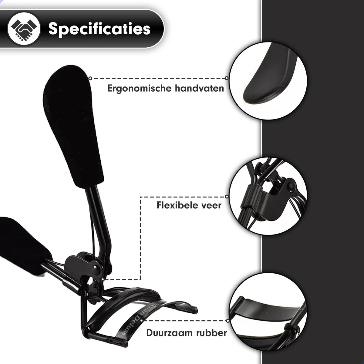 Christian Deluxe - Professionele Wimperkruller - Midnight Sky - Zwart 4 Christian Deluxe - Professionele Wimperkruller - Midnight Sky - Zwart - Afbeelding 4