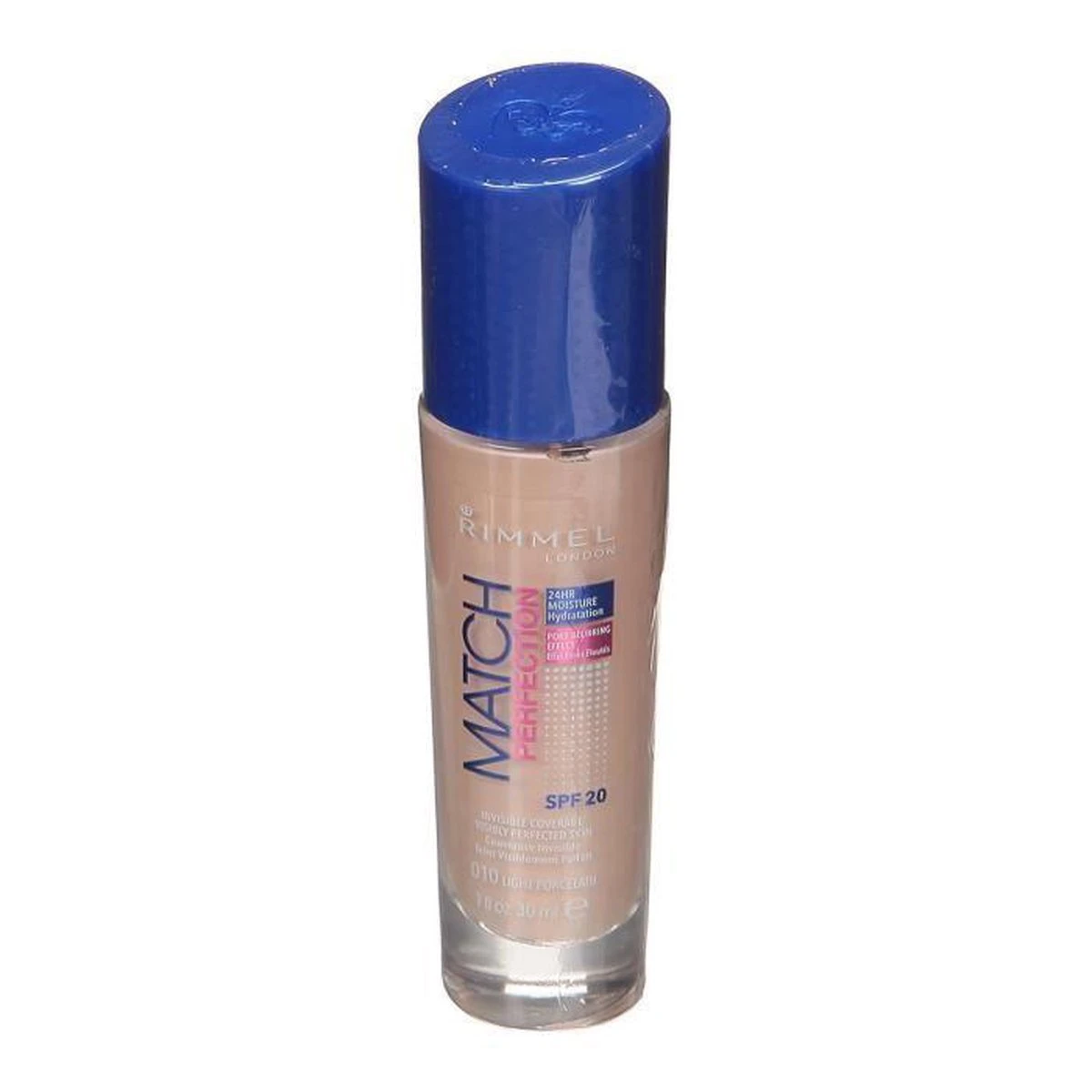 Rimmel London Match Perfection SPF20 Foundation - 010 Light Porcelain 13 Rimmel London Match Perfection SPF20 Foundation - 010 Light Porcelain - Afbeelding 13