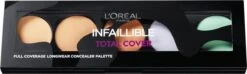 L'Oréal Paris Infallible Total Cover Concealer Palette - 105 Red Fiction -Cosmetica Winkel 1200x358 2