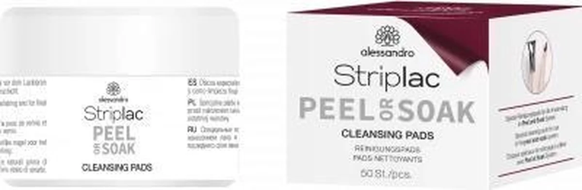 Alessandro Striplac Peel Or Soak - Cleansing Pads 2 Alessandro Striplac Peel Or Soak - Cleansing Pads - Afbeelding 2