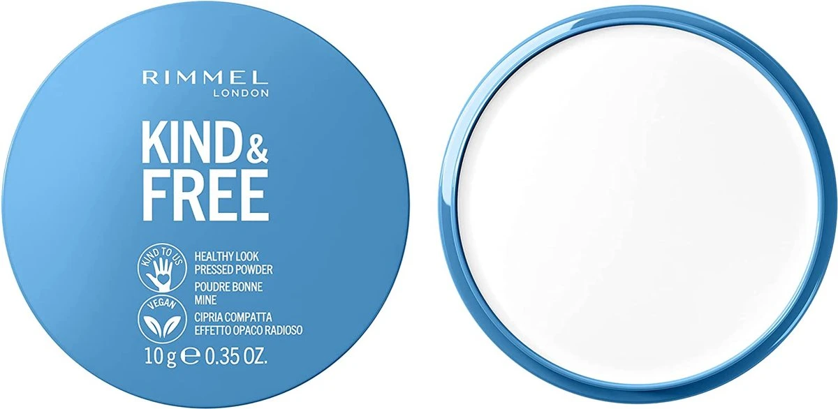 Rimmel London KIND & FREE Vegan Pressed Powder Gezichtspoeder 01 Translucent 1 Rimmel London KIND & FREE Vegan Pressed Powder Gezichtspoeder 01 Translucent