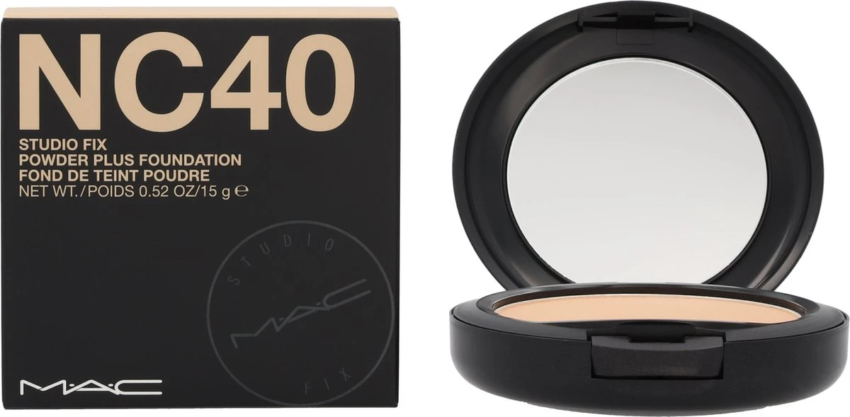 MAC Studio Fix Powder Plus Foundation - NC40 - 15 G - Poeder Foundation 12 MAC Studio Fix Powder Plus Foundation - NC40 - 15 G - Poeder Foundation - Afbeelding 12