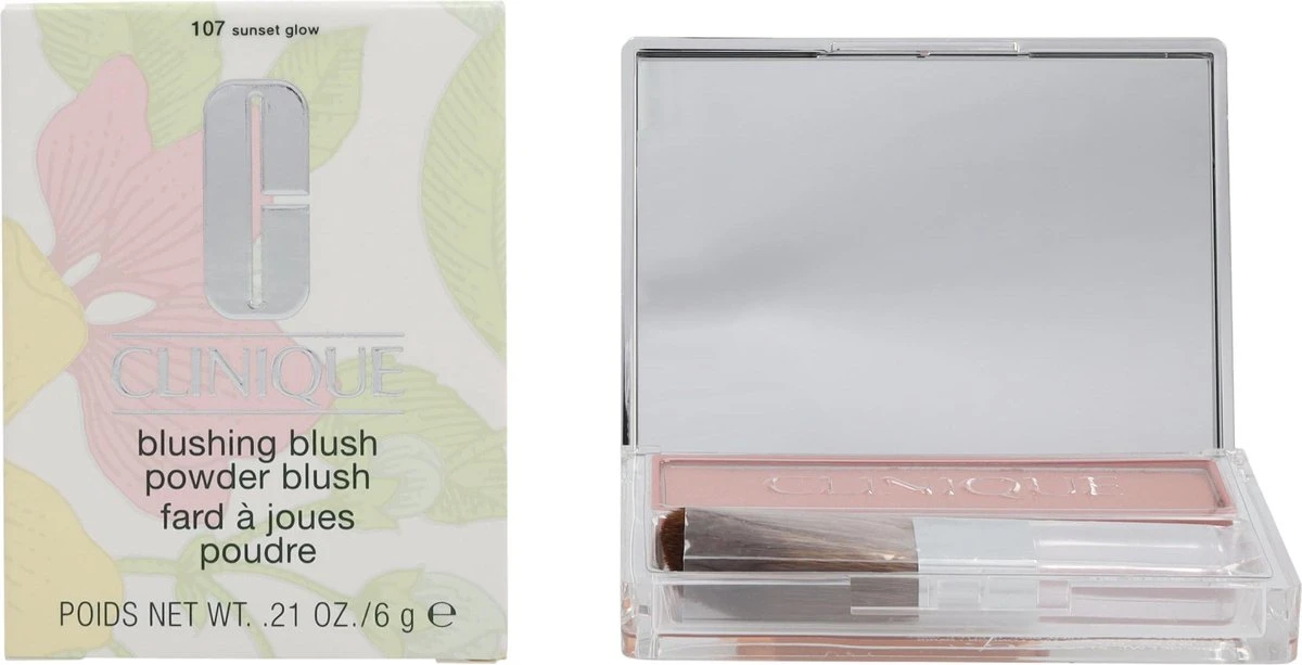Clinique Blushing Blush Powder Blush - 107 Sunset Glow 3 Clinique Blushing Blush Powder Blush - 107 Sunset Glow - Afbeelding 3