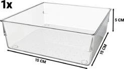 Waal® Lade Organizer (set Van 13 Bakjes) - Lade Verdeler - Keuken - Kantoor - Make-up - Bureau - Transparant -Cosmetica Winkel 1200x667 2