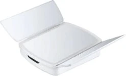 Merkloos Make-up Organizer Met Spiegel En LED Van METU-Online - Make Up Opberger - Make Up Spiegel Met Led Lamp - Makeup Opbergdoos - Make-up Spiegel Wit - Make Up Spiegel Met Verlichting En Usb - Make Up Koffer - Make Up Tafel - Make Up Organizer -Cosmetica Winkel 1200x729 4