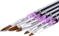 Merkloos Kwalitatieve Acryl Penseel - Nageldecoratie Pen - #8 Pink Diamond -Cosmetica Winkel 1200x741 6