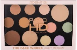 Makeup Revolution HD Pro Palette The Works - Light/Medium -Cosmetica Winkel 1200x778