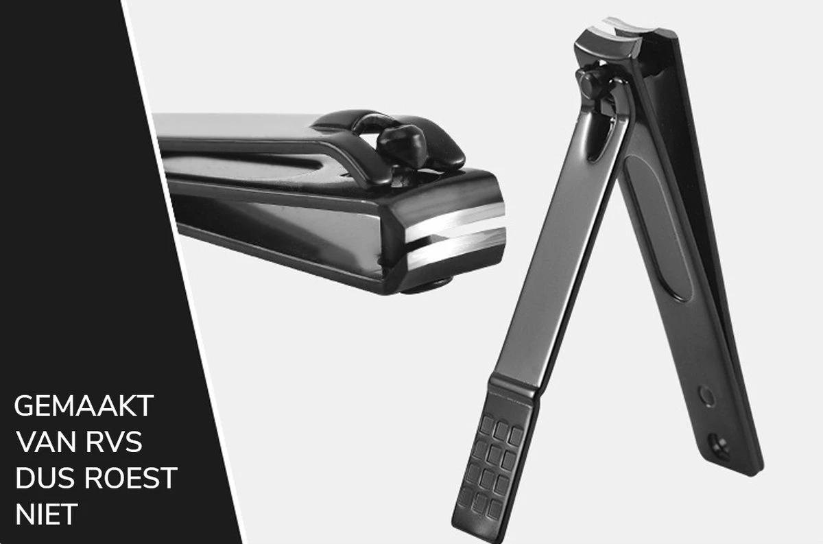 Nagelknipper Set - 3-delig - Zwart 3 Nagelknipper Set - 3-delig - Zwart - Afbeelding 3