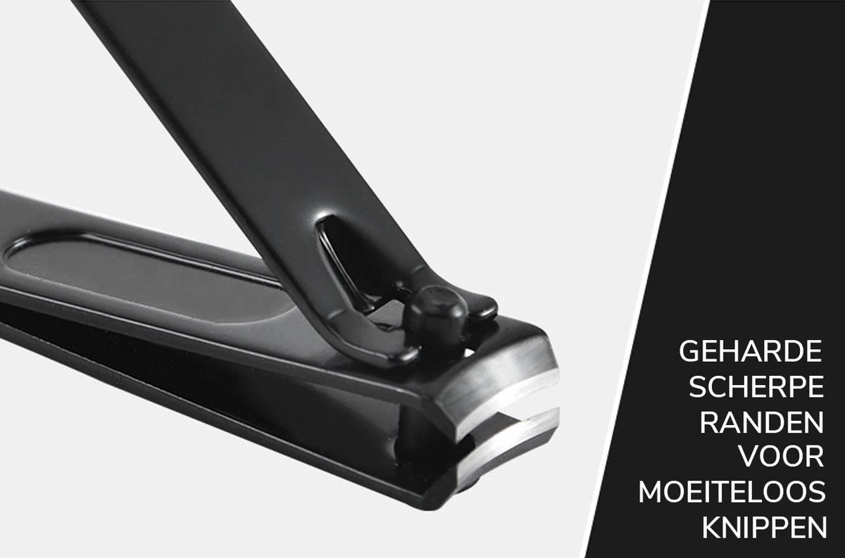 Nagelknipper Set - 3-delig - Zwart 5 Nagelknipper Set - 3-delig - Zwart - Afbeelding 5