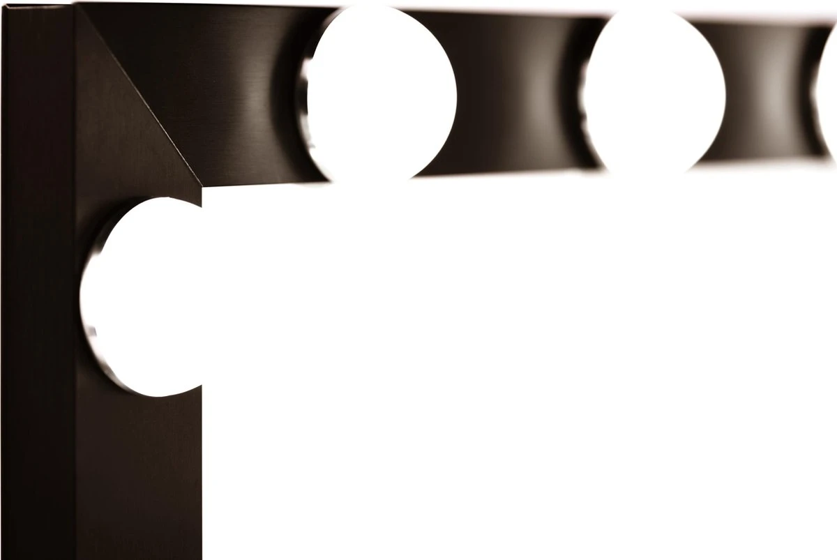 Make Up Spiegel Met Verlichting | Vivo | Hollywood Spiegel | Zwart | Touch | 3 Standen | 70x54 3 Make Up Spiegel Met Verlichting | Vivo | Hollywood Spiegel | Zwart | Touch | 3 Standen | 70x54 - Afbeelding 3