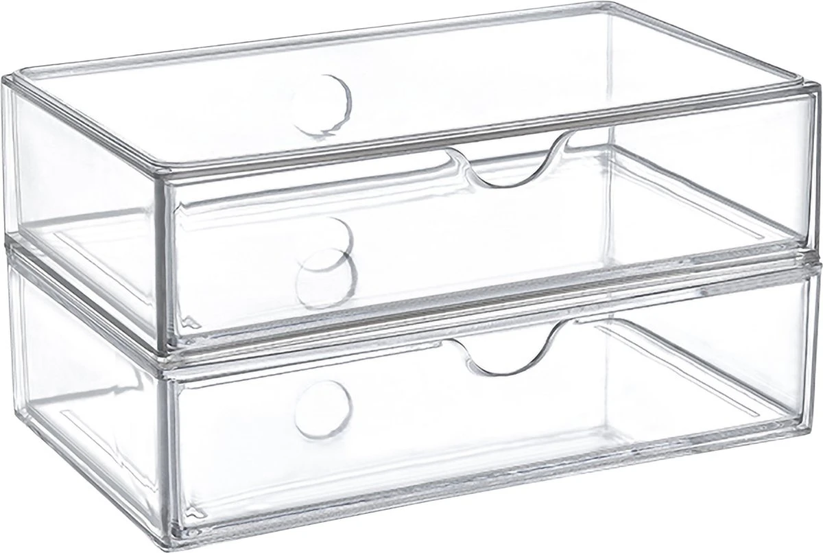 Box Up Make-Up Lade Organizer - Lade Module - Modulair - Transparant 4 Box Up Make-Up Lade Organizer - Lade Module - Modulair - Transparant - Afbeelding 4