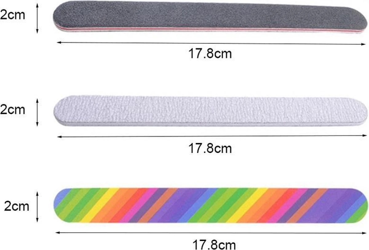 Professionele Nagelvijlen Set | Blokvijl | Pedicureset | Manicureset | Nagelborstel | Polijst Vijl | 6 Delig 4 Professionele Nagelvijlen Set | Blokvijl | Pedicureset | Manicureset | Nagelborstel | Polijst Vijl | 6 Delig - Afbeelding 4