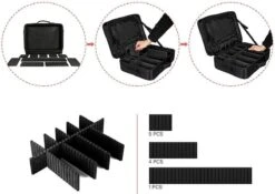 Cosmetica Koffer - Make-up Koffer Met Verstelbare Vakken - Visagie En Nagelstyliste Beauty Koffer - 37x27x13CM -Cosmetica Winkel 1200x848 2