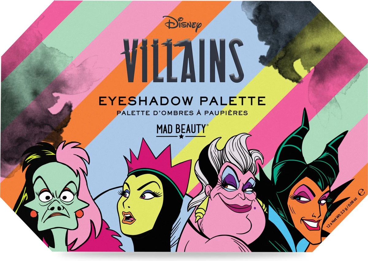 Mad Beauty X Disney - POP Villains Eye Shadow Palette - Oogschaduw Palette 1 Mad Beauty X Disney - POP Villains Eye Shadow Palette - Oogschaduw Palette