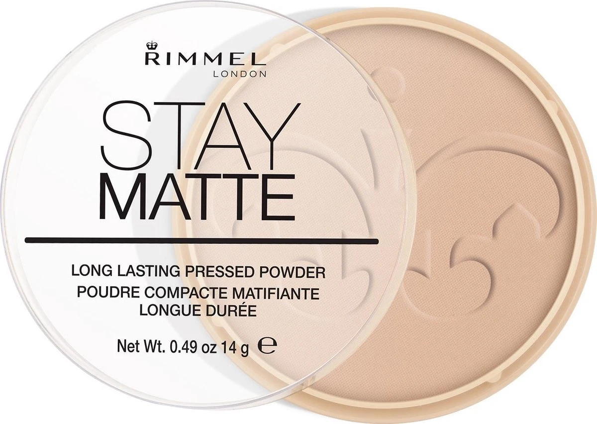 Rimmel London Stay Matte Pressed Powder - 005 Silky Beige 4 Rimmel London Stay Matte Pressed Powder - 005 Silky Beige - Afbeelding 4