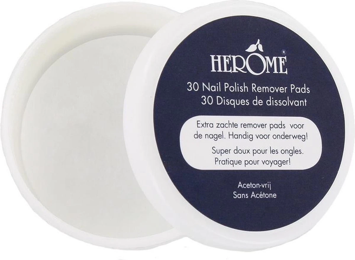 Herome Nagellakremover Pads - Nagellakverwijderaar Pads - Acetonvrij, Mild Reinigend En Droogt Niet Uit - Handig Voor Onderweg Travelsize- 30 Pads 2 Herome Nagellakremover Pads - Nagellakverwijderaar Pads - Acetonvrij, Mild Reinigend En Droogt Niet Uit - Handig Voor Onderweg Travelsize- 30 Pads - Afbeelding 2