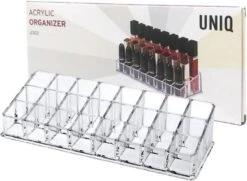 UNIQ Make-up Organizer 24 Vakken (U302) - Lippenstift Organizer - Nagellak - Make-up Kwasten - Transparant 6 UNIQ Make-up Organizer 24 Vakken (U302) - Lippenstift Organizer - Nagellak - Make-up Kwasten - Transparant -Cosmetica Winkel 1200x878 7