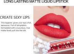 HANDAIYAN® | Liquid Lipsticks | Set Van 6 | Matte Lippenstift | Vloeibare Lippenstift | Waterproof | Make Up Set | Geschenkset | Giftset | Lipstick | Lippenstift | Lipgloss | Lip Gloss 13 HANDAIYAN® | Liquid Lipsticks | Set Van 6 | Matte Lippenstift | Vloeibare Lippenstift | Waterproof | Make Up Set | Geschenkset | Giftset | Lipstick | Lippenstift | Lipgloss | Lip Gloss -Cosmetica Winkel 1200x891