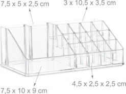 Relaxdays Make-up Organizer - Tweedelig - Cosmetica Opbergdoos - Transparant 25 Relaxdays Make-up Organizer - Tweedelig - Cosmetica Opbergdoos - Transparant -Cosmetica Winkel 1200x892 4