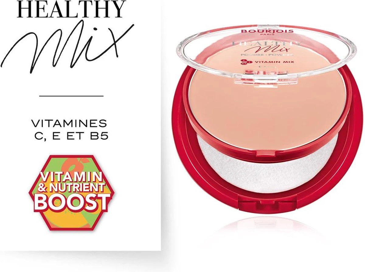 Bourjois Healthy Mix Compact Poeder - 03 Rose Beige 3 Bourjois Healthy Mix Compact Poeder - 03 Rose Beige - Afbeelding 3