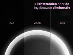 Make Up Spiegel Met LED Verlichting - Cosmetica - Dimbaar - Dimfunctie - Oplaadbaar - USB - Cadeau - Vakantie - Wit -Cosmetica Winkel 1200x901 12