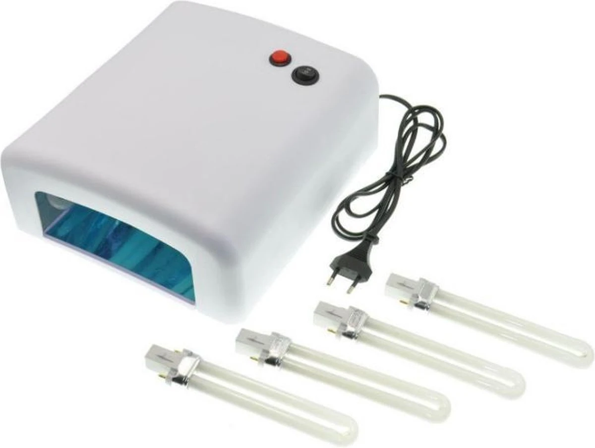Merkloos Nageldroger UV-lamp 36 Watt - Lamp Nagels - Gellak - Gelnagels - Gel Nagellak Droger - Nagellamp - Nagel Lamp - Wit 5 Merkloos Nageldroger UV-lamp 36 Watt - Lamp Nagels - Gellak - Gelnagels - Gel Nagellak Droger - Nagellamp - Nagel Lamp - Wit - Afbeelding 5