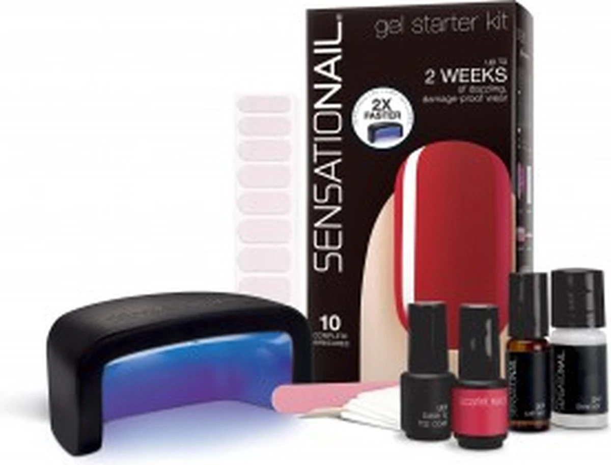 Sensationail Starter Kit - Scarlet Red - Gel Nagellak 6 Sensationail Starter Kit - Scarlet Red - Gel Nagellak - Afbeelding 6