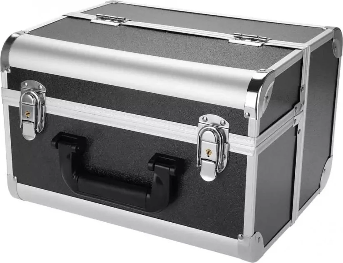 Confibel Make Up Koffer - Uitklapbaar - 5 Opbergbakken - Met Slot 4 Confibel Make Up Koffer - Uitklapbaar - 5 Opbergbakken - Met Slot - Afbeelding 4