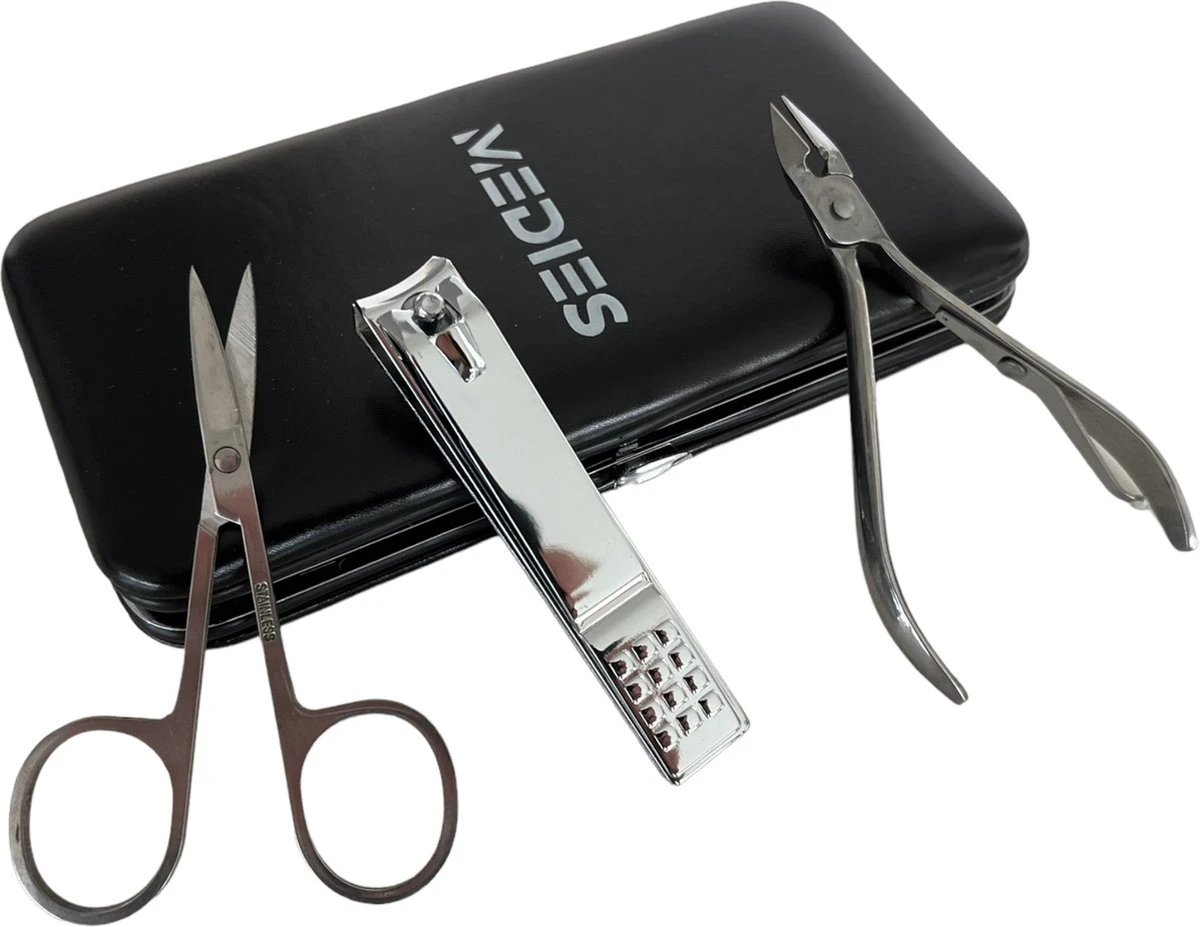 Medies - Luxe Manicureset 16 Delig Met Lederen Luxe Etui | Pedicure Set | Manicure Etui | Manicure Sets | Pedicure Sets | Nagelverzorging | Nagelknippers | Comedonlepels | Nagelvijl | Nagelriemknipper | Teennageltang | Nagelschaar | RVS 5 Medies - Luxe Manicureset 16 Delig Met Lederen Luxe Etui | Pedicure Set | Manicure Etui | Manicure Sets | Pedicure Sets | Nagelverzorging | Nagelknippers | Comedonlepels | Nagelvijl | Nagelriemknipper | Teennageltang | Nagelschaar | RVS - Afbeelding 5
