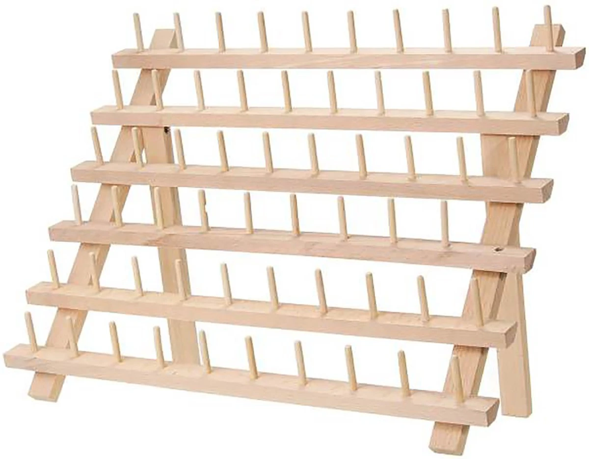 Merkloos Houten Naaigaren Rek - 60 Houders Voor Garen - Voor Naaien & Borduren - Opbergrek Staand - 60 Pinnen - Houder - Organizer - Hout 1 Merkloos Houten Naaigaren Rek - 60 Houders Voor Garen - Voor Naaien & Borduren - Opbergrek Staand - 60 Pinnen - Houder - Organizer - Hout