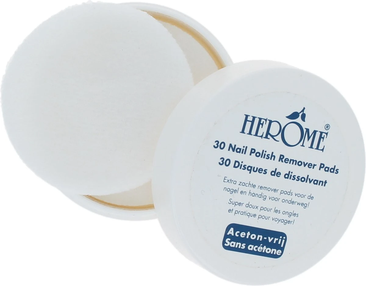 Herome Nagellakremover Pads - Nagellakverwijderaar Pads - Acetonvrij, Mild Reinigend En Droogt Niet Uit - Handig Voor Onderweg Travelsize- 30 Pads 1 Herome Nagellakremover Pads - Nagellakverwijderaar Pads - Acetonvrij, Mild Reinigend En Droogt Niet Uit - Handig Voor Onderweg Travelsize- 30 Pads