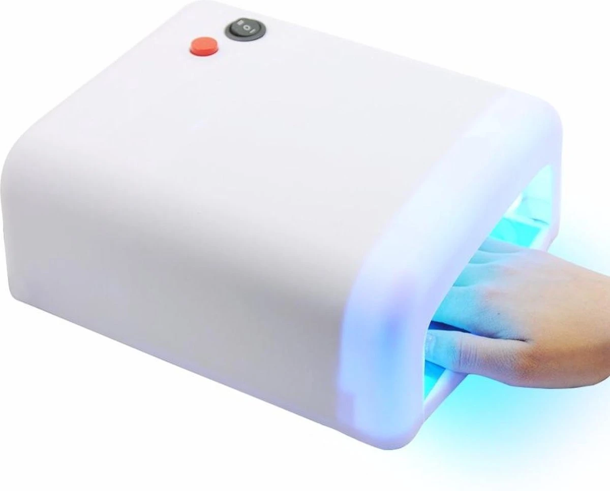 Merkloos Nageldroger UV-lamp 36 Watt - Lamp Nagels - Gellak - Gelnagels - Gel Nagellak Droger - Nagellamp - Nagel Lamp - Wit 3 Merkloos Nageldroger UV-lamp 36 Watt - Lamp Nagels - Gellak - Gelnagels - Gel Nagellak Droger - Nagellamp - Nagel Lamp - Wit - Afbeelding 3
