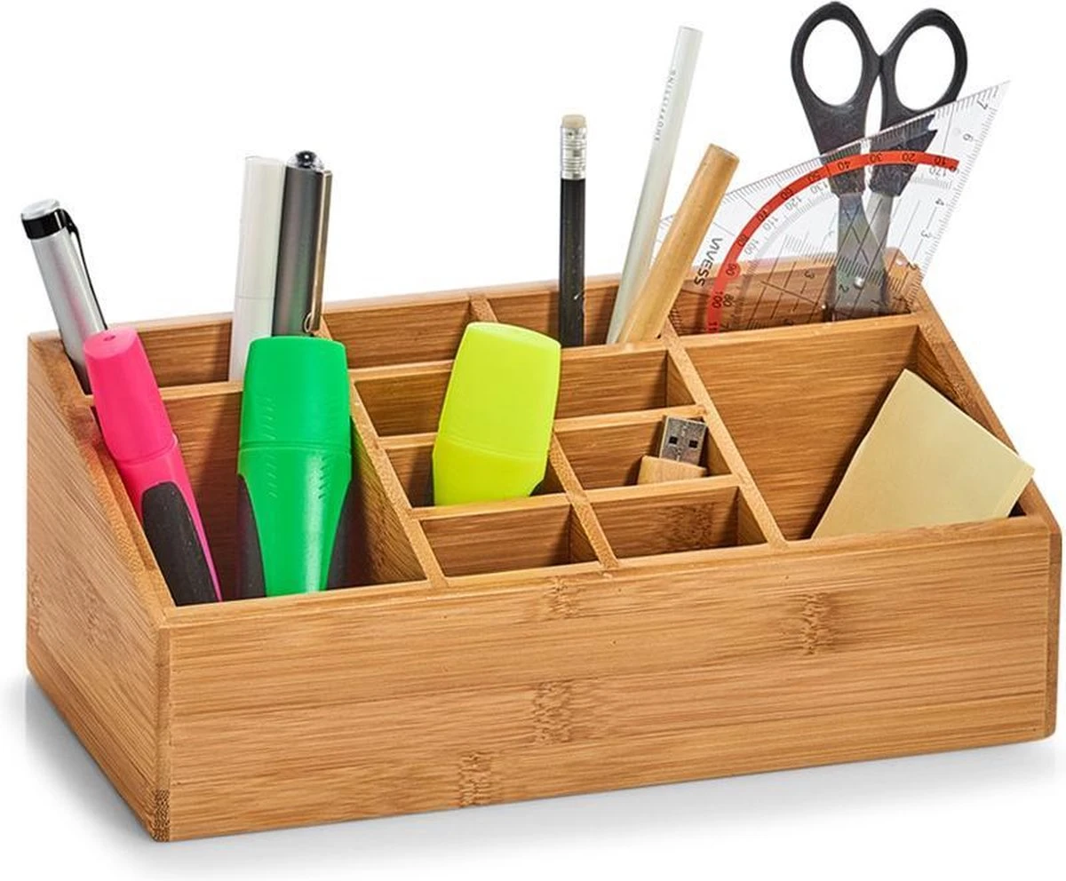 Zeller Present Cosmetica Display Bamboe - A-11-3-BHout - Sorteervakken & Duurzaam 2 Zeller Present Cosmetica Display Bamboe - A-11-3-BHout - Sorteervakken & Duurzaam - Afbeelding 2