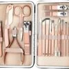 Merkloos Professionele Manicure Set & Pedicureset – Nagelset – Behandeling Nagels En Huid - 18delig
