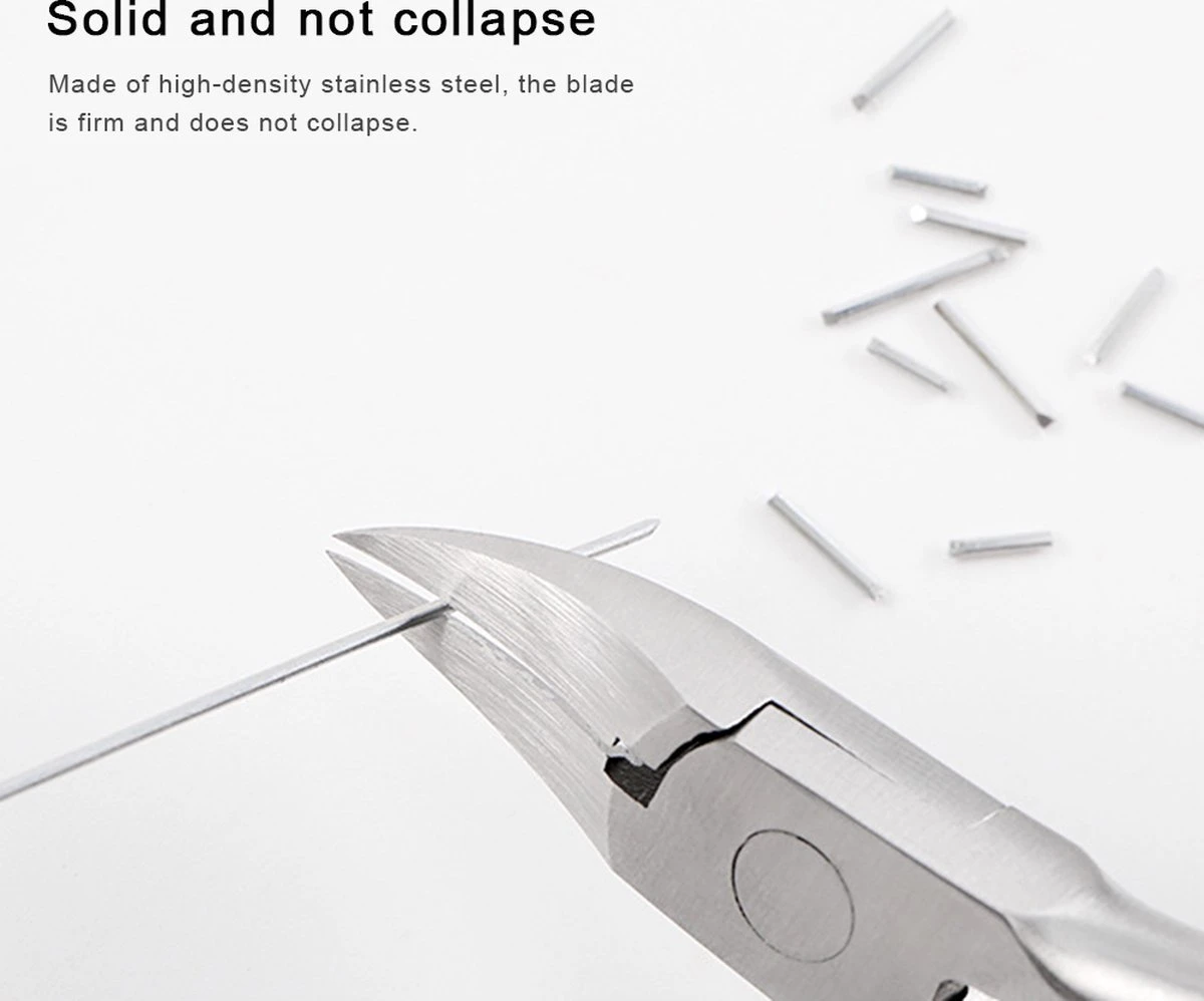 IGOODS Nagelriem Knipper - Professionele Teennagelknipper Cutter Tang - RVS - Zwart - Dikke Nagels Tool Gesneden Nagel - Teen Trimmer 7 IGOODS Nagelriem Knipper - Professionele Teennagelknipper Cutter Tang - RVS - Zwart - Dikke Nagels Tool Gesneden Nagel - Teen Trimmer - Afbeelding 7