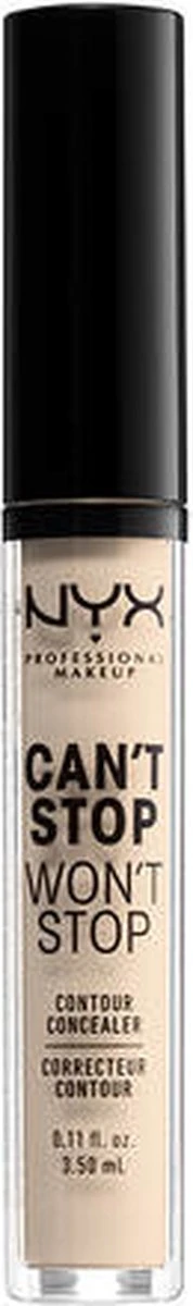 NYX Professional Makeup - Can't Stop Won't Stop Concealer - Fair 3 NYX Professional Makeup - Can't Stop Won't Stop Concealer - Fair - Afbeelding 3