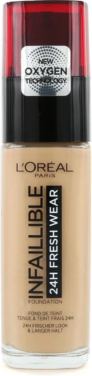 L’Oréal Paris Make-Up Designer Infaillible 24HR Fresh Wear Foundation - 120 Vanille - Langhoudende Foundation Met SPF 25 - 30 Ml 1 L’Oréal Paris Make-Up Designer Infaillible 24HR Fresh Wear Foundation - 120 Vanille - Langhoudende Foundation Met SPF 25 - 30 Ml