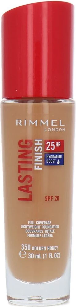 Rimmel London Lasting Finish Foundation - 350 Golden Honey -Cosmetica Winkel 297x1200 4