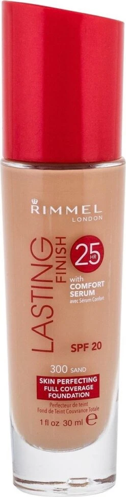 Rimmel London Lasting Finish Foundation - 300 Sand 28 Rimmel London Lasting Finish Foundation - 300 Sand -Cosmetica Winkel 306x1200 2