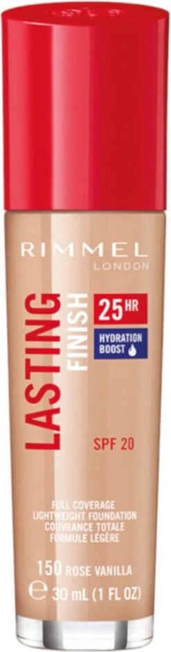 Rimmel London Lasting Finish Foundation - 150 Rose Vanilla 16 Rimmel London Lasting Finish Foundation - 150 Rose Vanilla -Cosmetica Winkel 316x1200 4