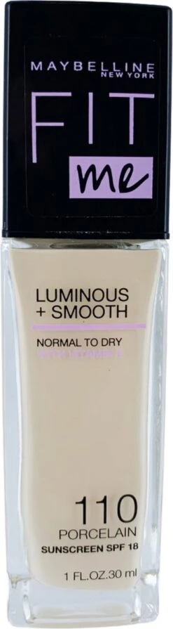 Maybelline - Fit Me Luminous & Smooth Foundation - Porcelain 110 7 Maybelline - Fit Me Luminous & Smooth Foundation - Porcelain 110 -Cosmetica Winkel 331x1200 4