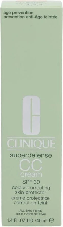 Clinique Superdefense CC Cream SPF30 - 04 Medium - CC Cream - 40 Ml 14 Clinique Superdefense CC Cream SPF30 - 04 Medium - CC Cream - 40 Ml -Cosmetica Winkel 334x1200 4