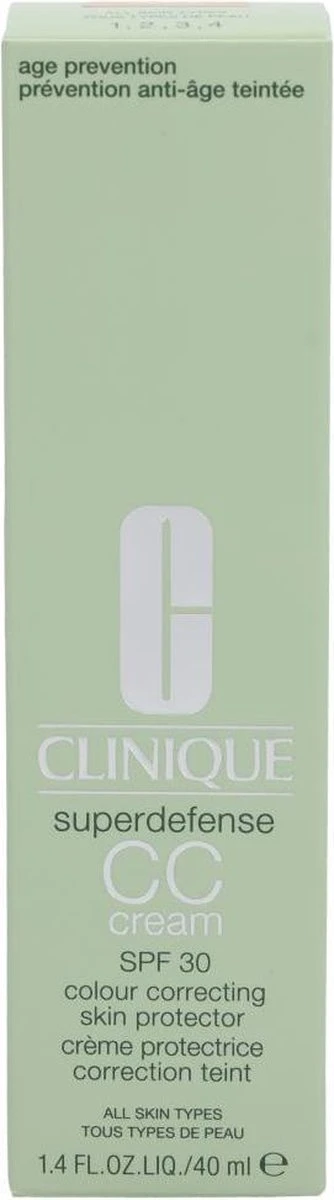 Clinique Superdefense CC Cream SPF30 - 04 Medium - CC Cream - 40 Ml 3 Clinique Superdefense CC Cream SPF30 - 04 Medium - CC Cream - 40 Ml - Afbeelding 3