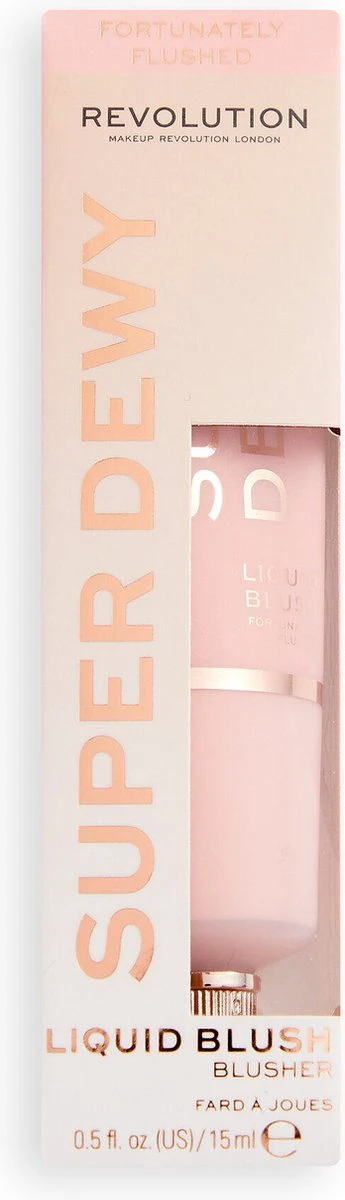 Makeup Revolution - Superdewy Liquid Blush - Fortunately Flushed 2 Makeup Revolution - Superdewy Liquid Blush - Fortunately Flushed - Afbeelding 2