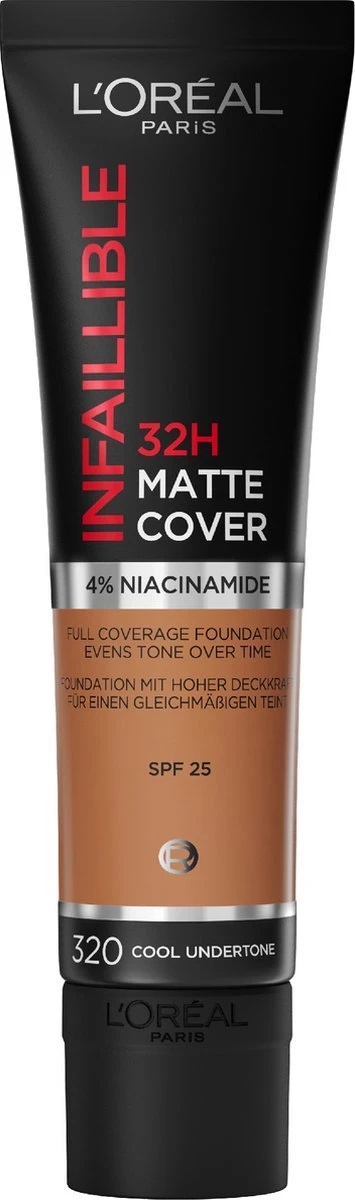L’Oréal Paris Infaillible 32H Matte Cover Foundation - 320 - Foundation Met Een Volledige Dekking En Een Matte Finish - 30 Ml 1 L’Oréal Paris Infaillible 32H Matte Cover Foundation - 320 - Foundation Met Een Volledige Dekking En Een Matte Finish - 30 Ml