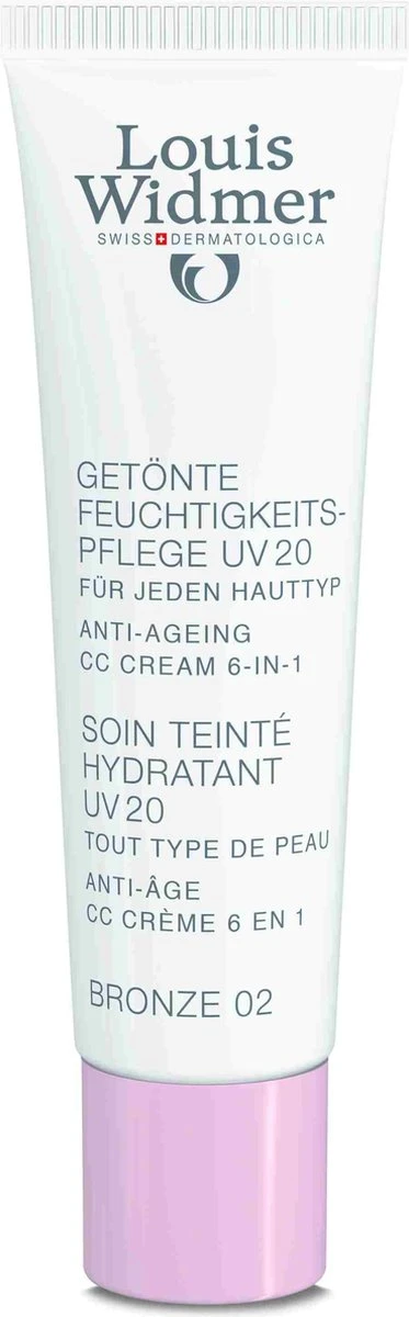 Louis Widmer CC-cream (getinte Dagverzorging UV20) Nr.2 Bronze Ongeparfumeerd 3 Louis Widmer CC-cream (getinte Dagverzorging UV20) Nr.2 Bronze Ongeparfumeerd - Afbeelding 3