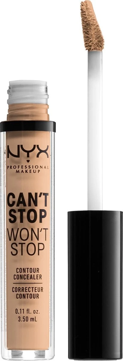 NYX Professional Makeup - Can't Stop Won't Stop Concealer - Natural 2 NYX Professional Makeup - Can't Stop Won't Stop Concealer - Natural - Afbeelding 2