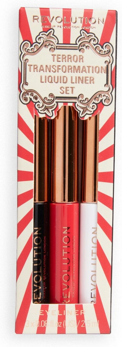 Makeup Revolution - Halloween Terror Transformation Liquid Liner Set - Eyeliner 2 Makeup Revolution - Halloween Terror Transformation Liquid Liner Set - Eyeliner - Afbeelding 2